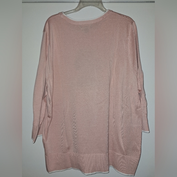 Lands' End Light Pink Sweater with Bear Design - Picture 3 of 5